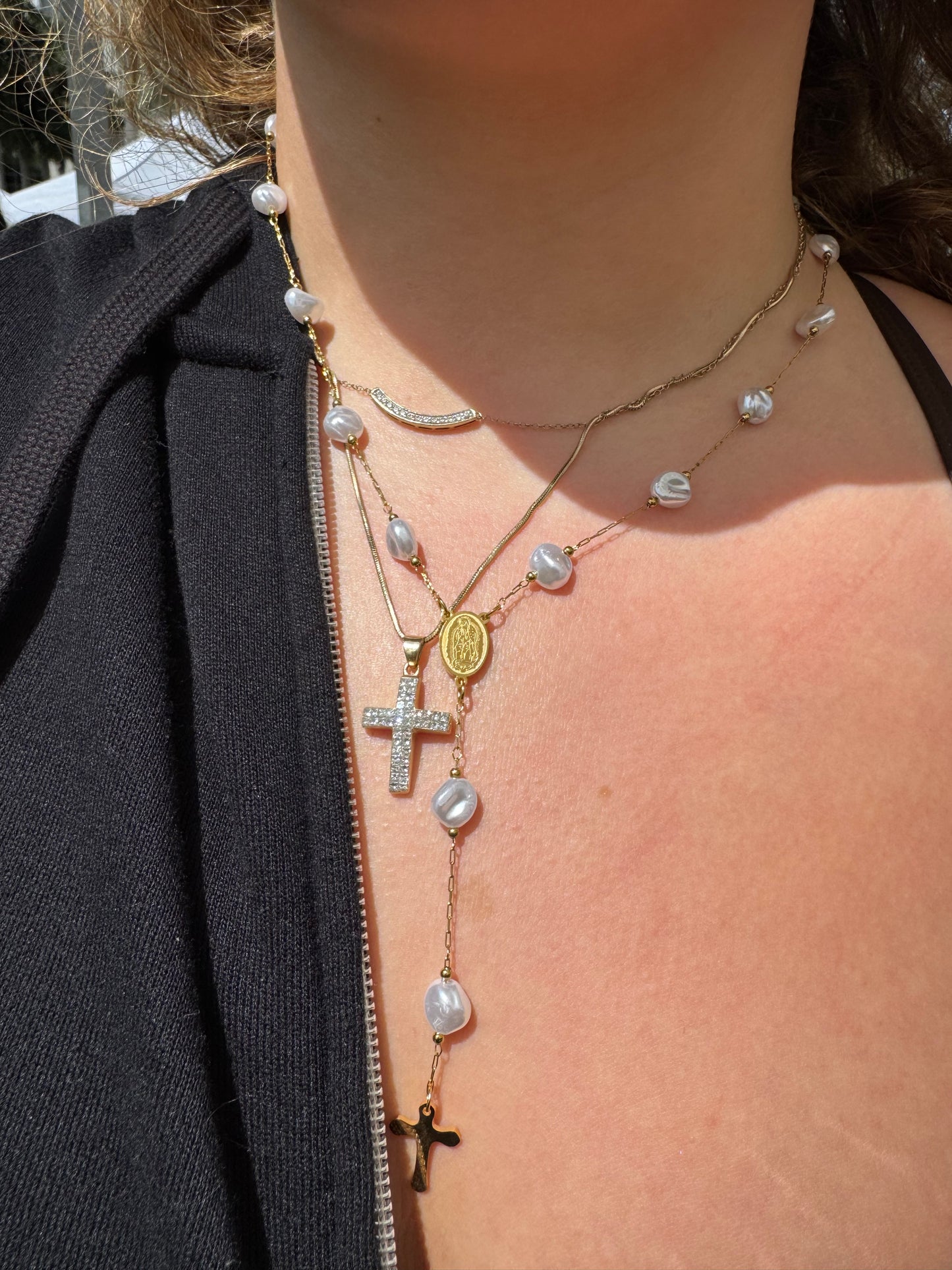 Alma rosary necklace