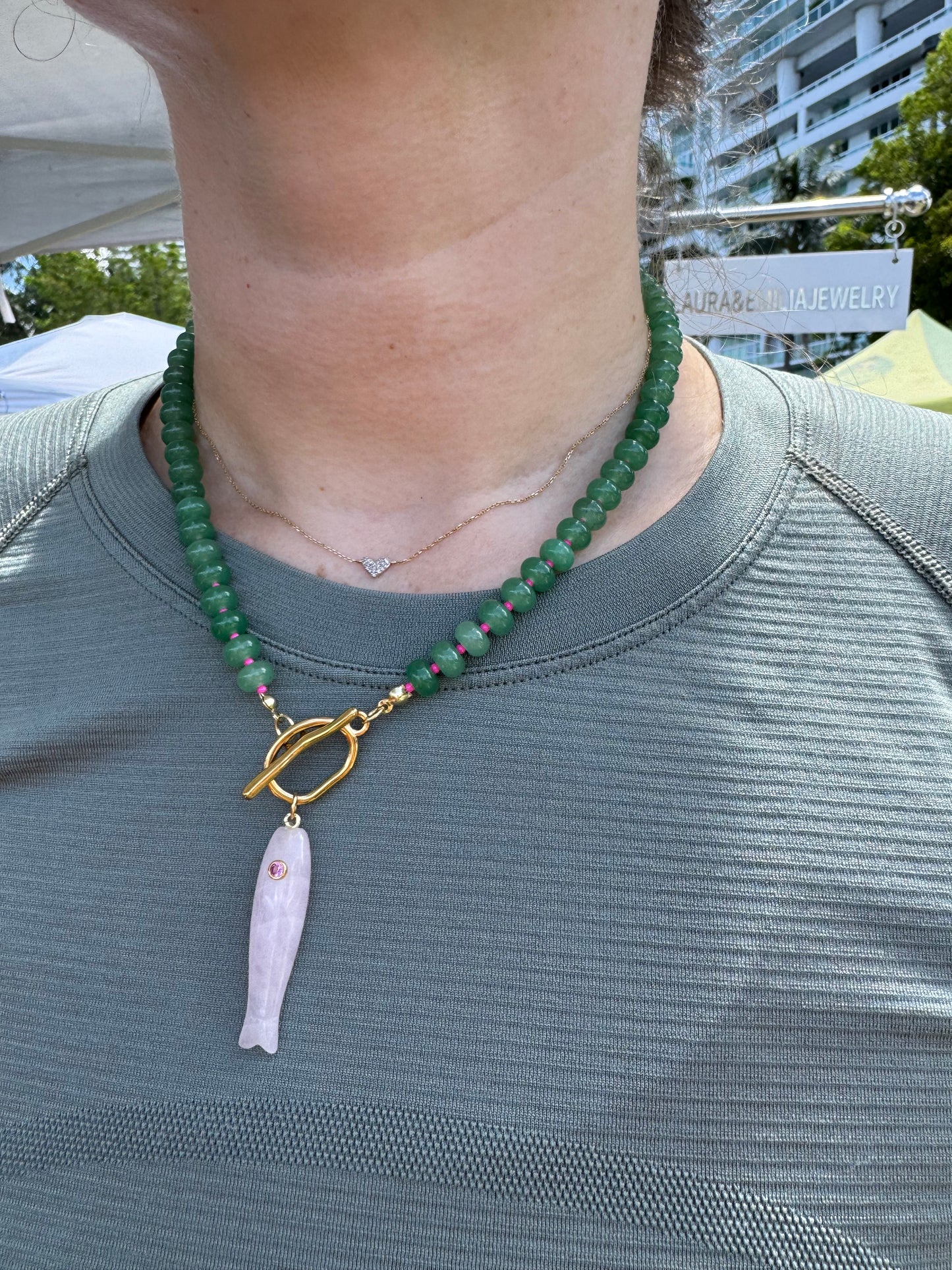 Grace green necklace