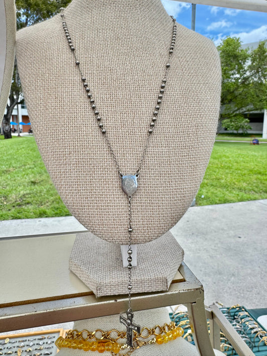Luna rosary necklace
