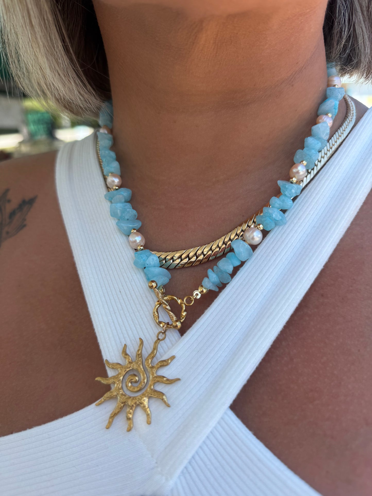 Sun goddess necklace