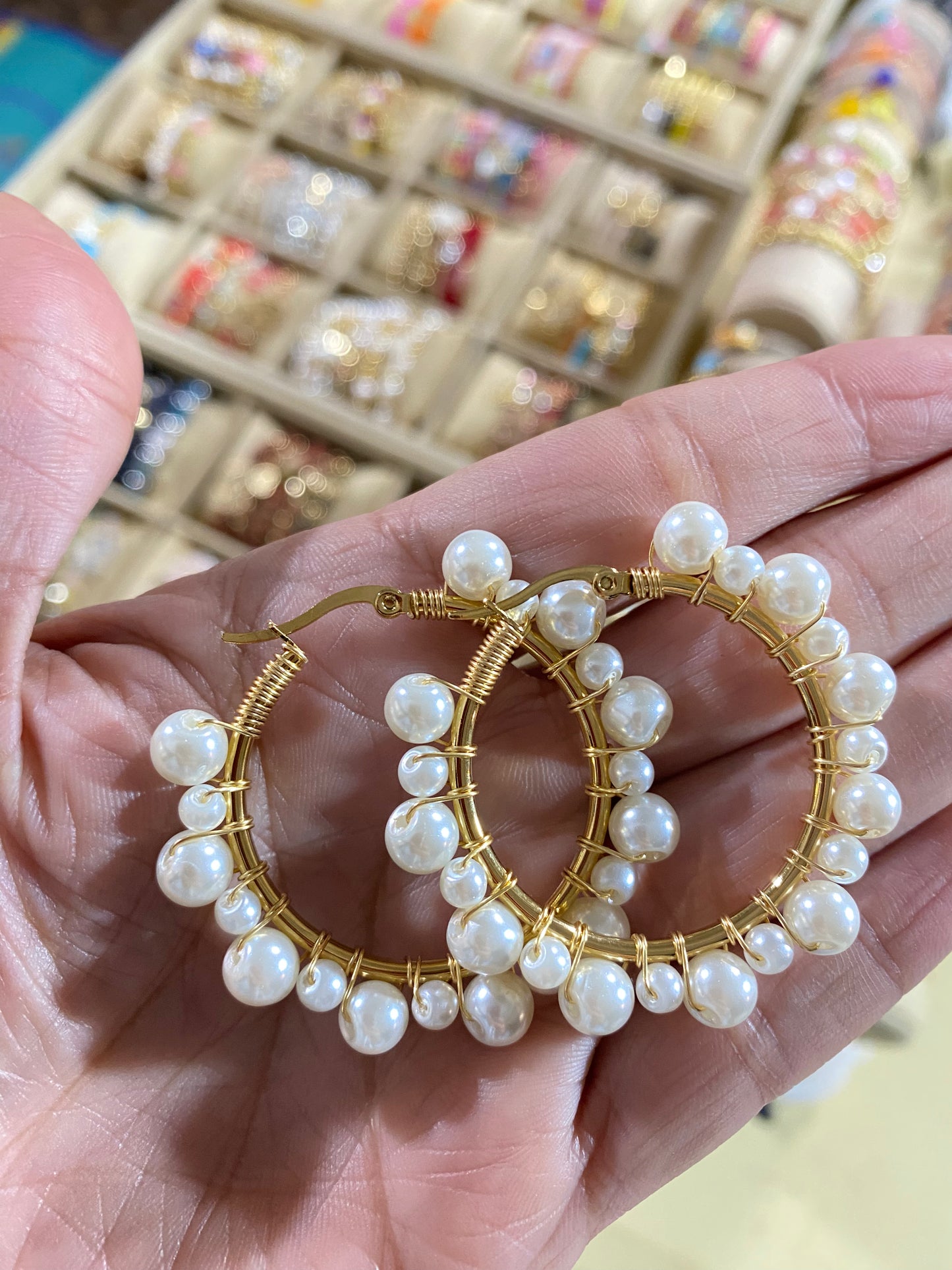 Pearls earrings